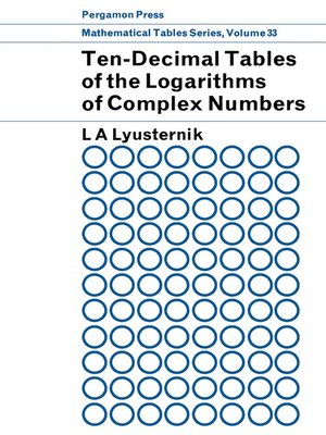 cover image of Mathematical Tables Series, Volume 33